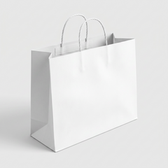 White Wardrobe Bag – Medium 14 × 18 × 4 in