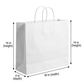 White Wardrobe Bag – Medium 14 × 18 × 4 in