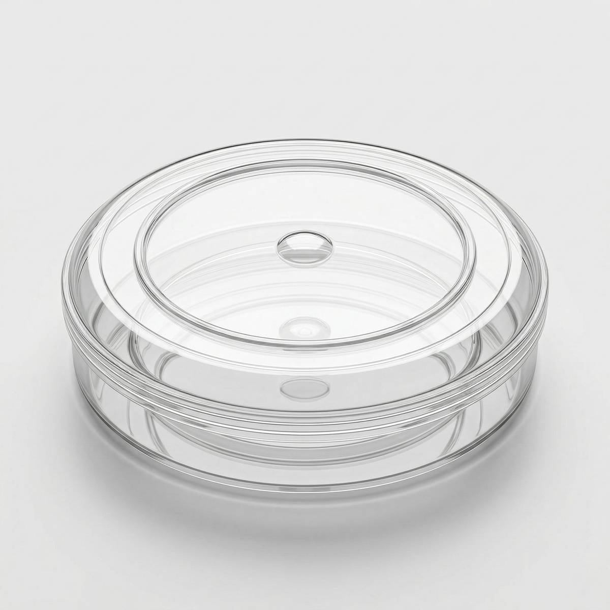 ROUND ACRYLIC DESSERT BOX - 500g - Standard Height
