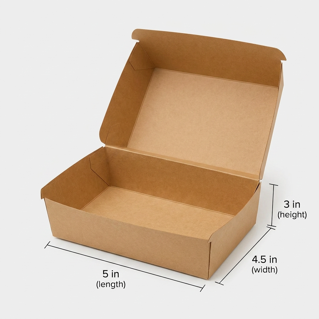 Kraft Zinger Burger Box – 5×4.5×3 in