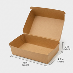 Kraft Zinger Burger Box – 5×4.5×3 in