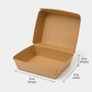 Kraft Burger Box | 5 × 5 × 3 in