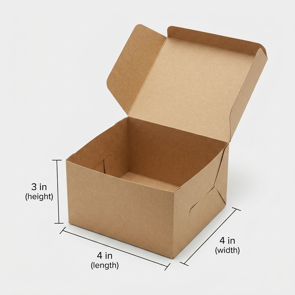 Kraft Desert Box - 4x4x3