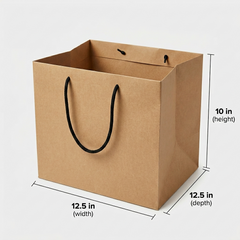 Kraft Cake Bag – 12.5 × 12.5 × 10 in