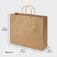 Kraft Wardrobe Bag – Medium 14 × 18 × 4 in