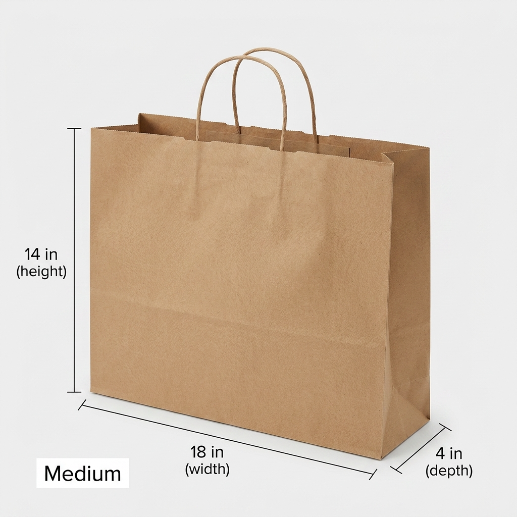 Kraft Wardrobe Bag – Medium 14 × 18 × 4 in