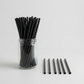 Black Plastic Straw 8mm