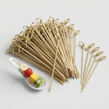 Wooden Bamboo Knot Skewer 150mm - 100pc
