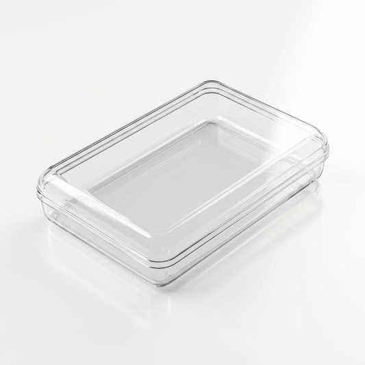 RECTANGLE ACRYLIC DESSERT BOX - 250g