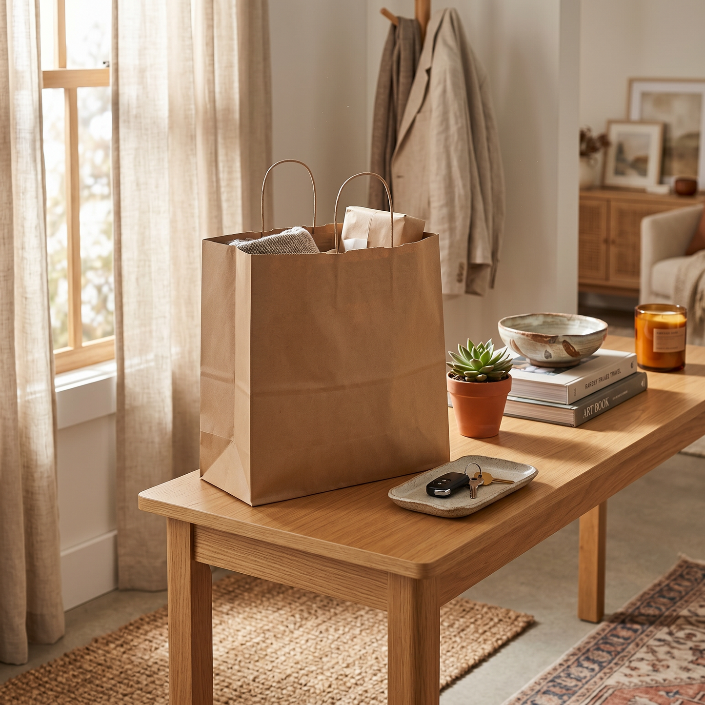 Kraft Wardrobe Bag – Medium 14 × 18 × 4 in