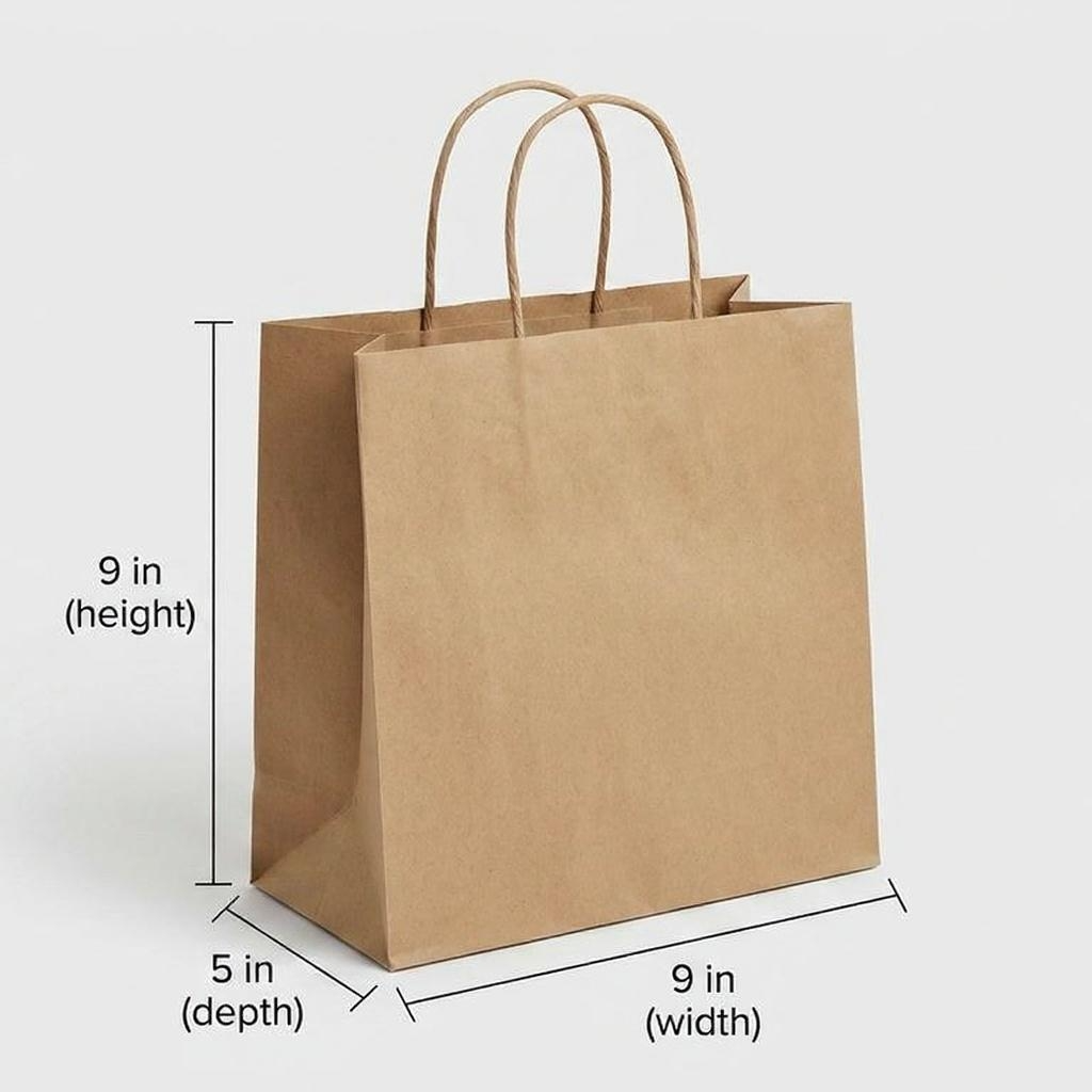 Twisted Bag Kraft Medium (9x9x5)