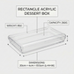 RECTANGLE ACRYLIC DESSERT BOX - 250g