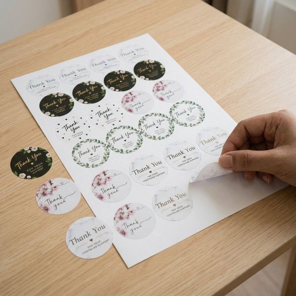 Premium Assorted "Thank You" Packaging Stickers
