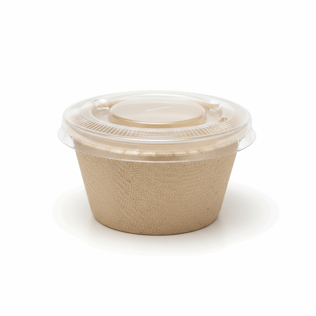 Bagasse Bowl with Lid – 2oz