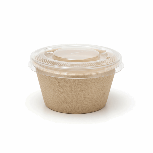 Bagasse Bowl with Lid – 2oz
