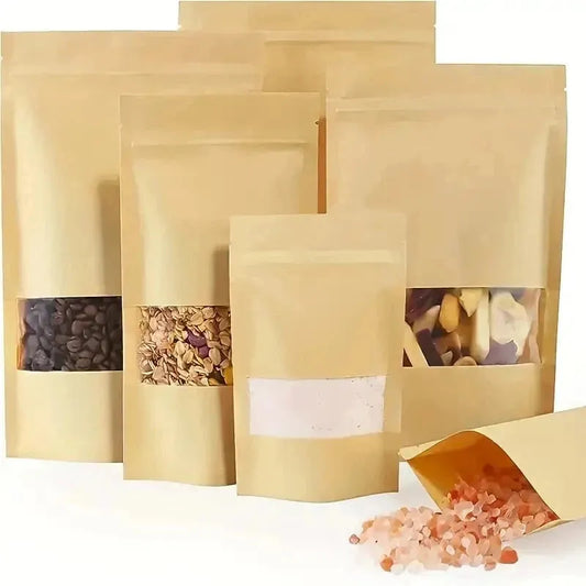 Brown Kraft Pouches - 18x26cm