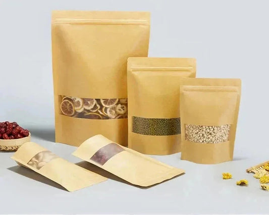 Brown Kraft Pouches - 20x30cm