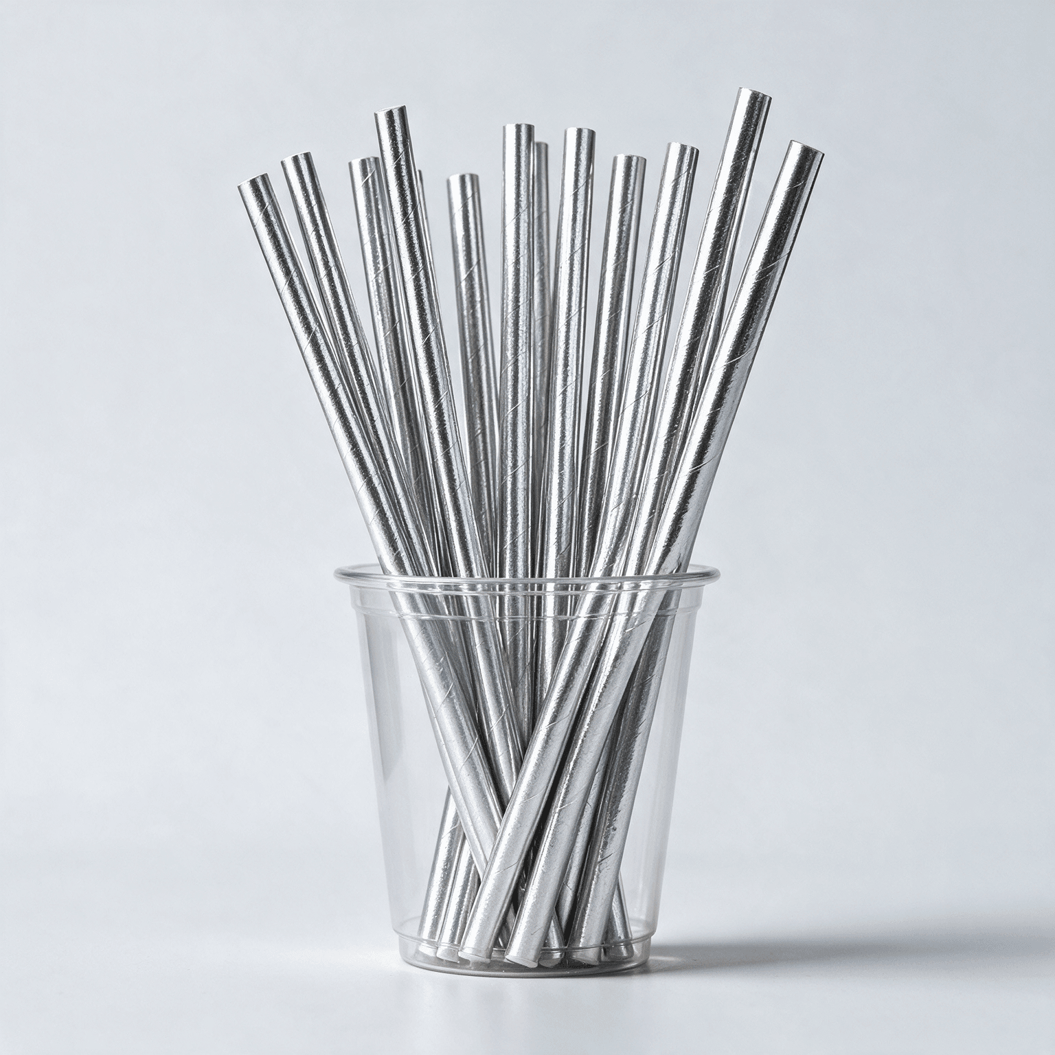 Premium 8mm Decorative Paper Straws (Assorted Metallic & Patterned)