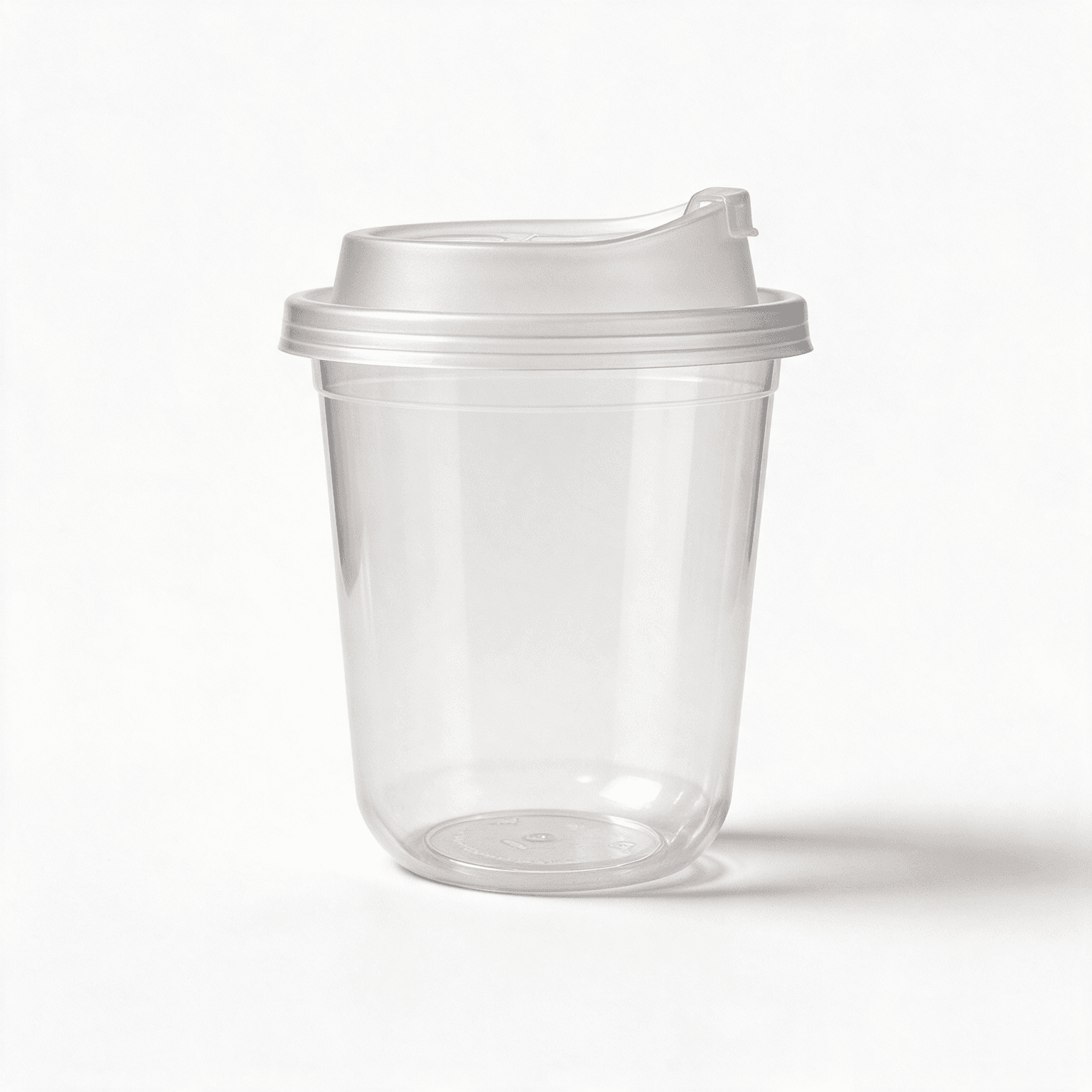 frosted U-shaped PP plastic cups with clear convertible sip lids filled with matcha and iced coffee – PackItUp Pakistan