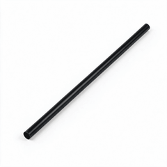 8mm Black Plastic Straws (Individually Paper Wrapped)