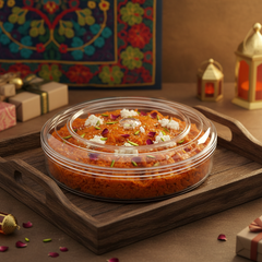 Round Acrylic Box - Gajar ka Halwa Festive